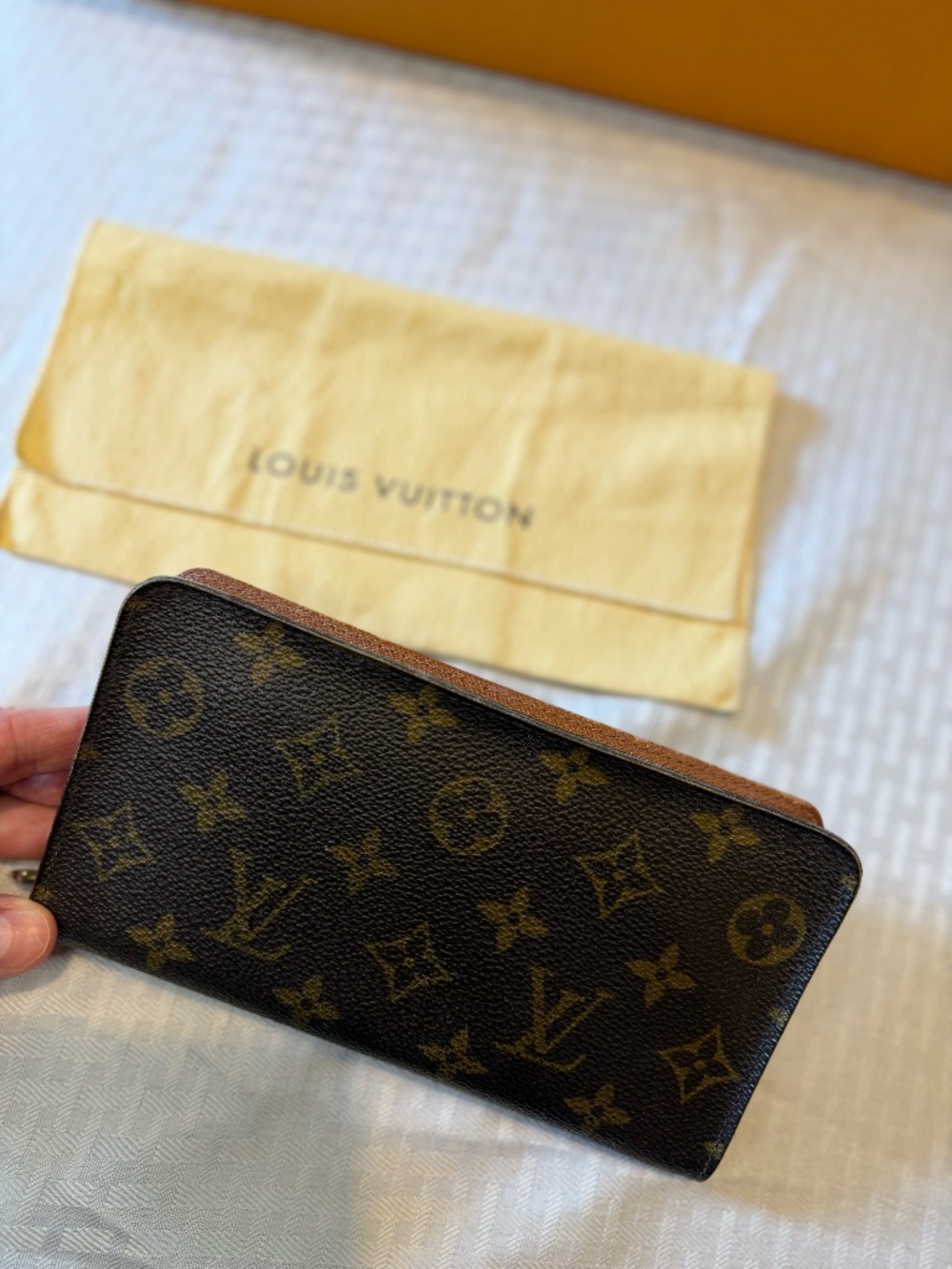 Louis Vuitton Monogram Zippy Long Wallet + Dust Bag